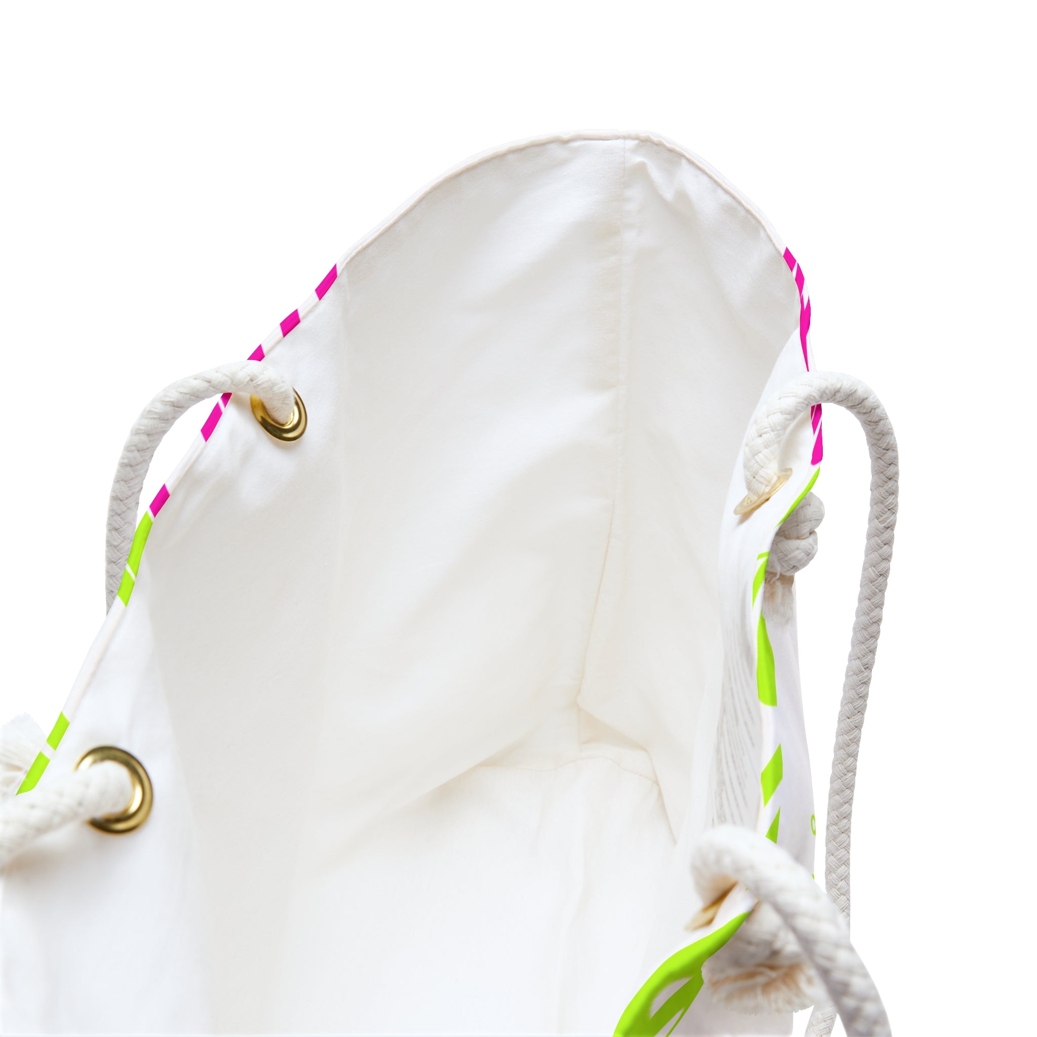 SnobCiety Repeat Weekender Bag | White & Pink