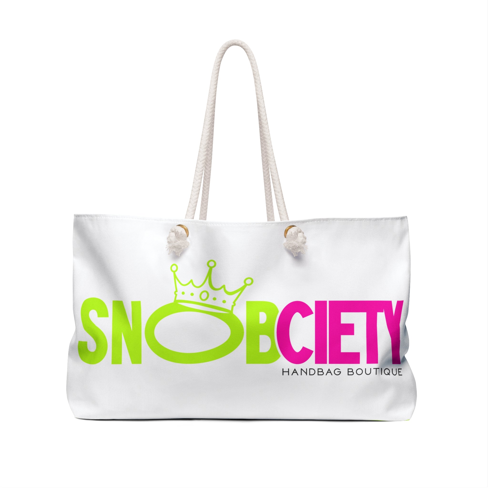 SnobCiety Weekender Bag | White